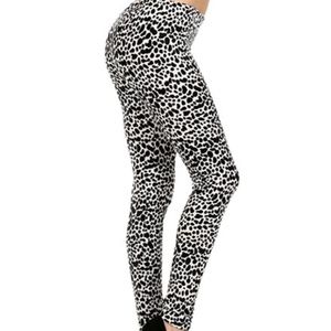 Black white Legging Panther One size